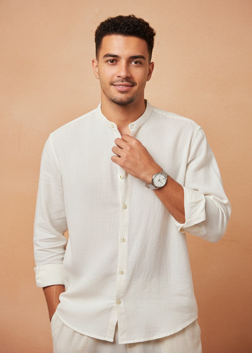 The Almalfi Breezeway Mandarin Shirt