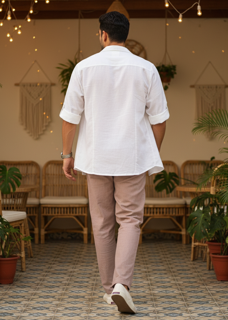 Men’s Everyday Cotton Pants – Muted Rose