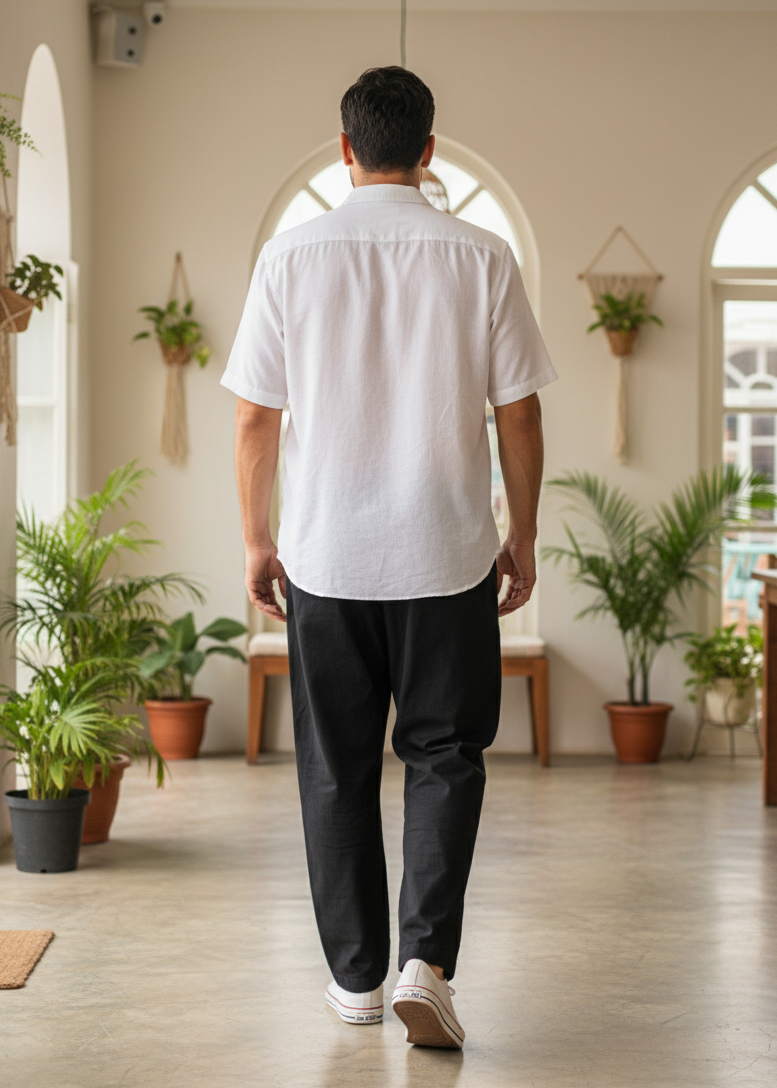 The Modern Essential Black Relaxed Fit Trousers